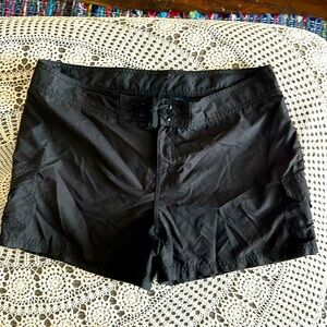 Black swim trunks
